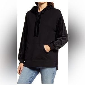 Wit & Wisdom Velour Sleeve Hoodie